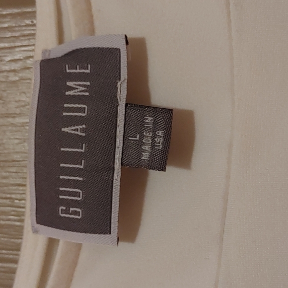 🌻Guillaume Women's Ivory Lounge dress size Large - Picture 2 of 5